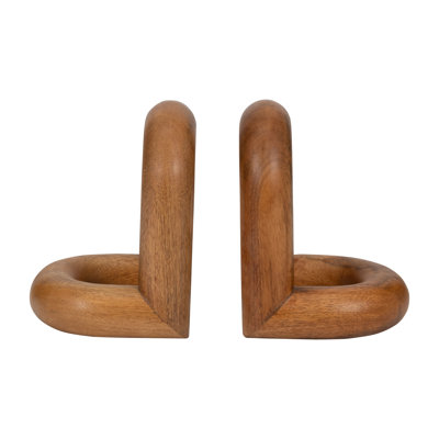 Zeppelin Wood Loopy Bookends