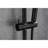 Handheld Shower With 28-inch Slide Bar And Adjustable Head In Black Matte Soothing Spray Functions