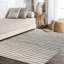Phares Stripe Grey/Cream Rug-1829908878