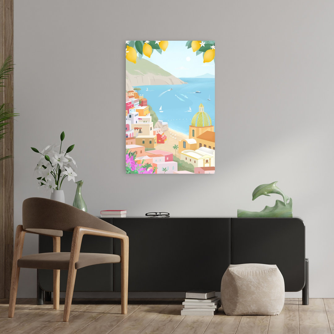 Positano, Italy Contemporary Beach Wall Art Print