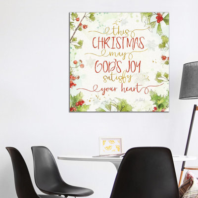Christmas Sentiments Iii by Katie Pertiet - Wrapped Canvas Gallery-Wrapped Canvas Giclée