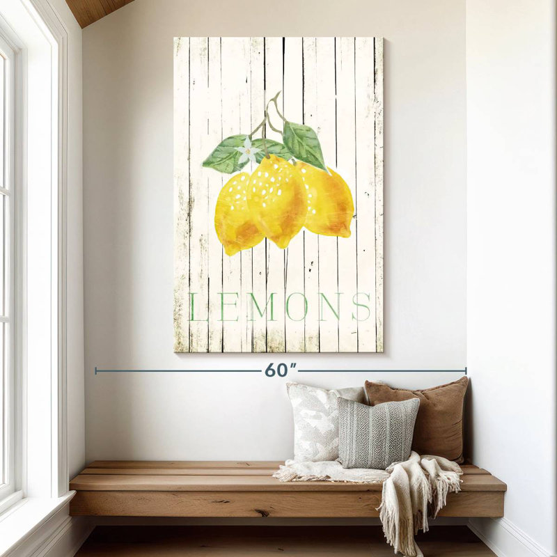 Yarlin Wood Lemons, 51" H x 34" W