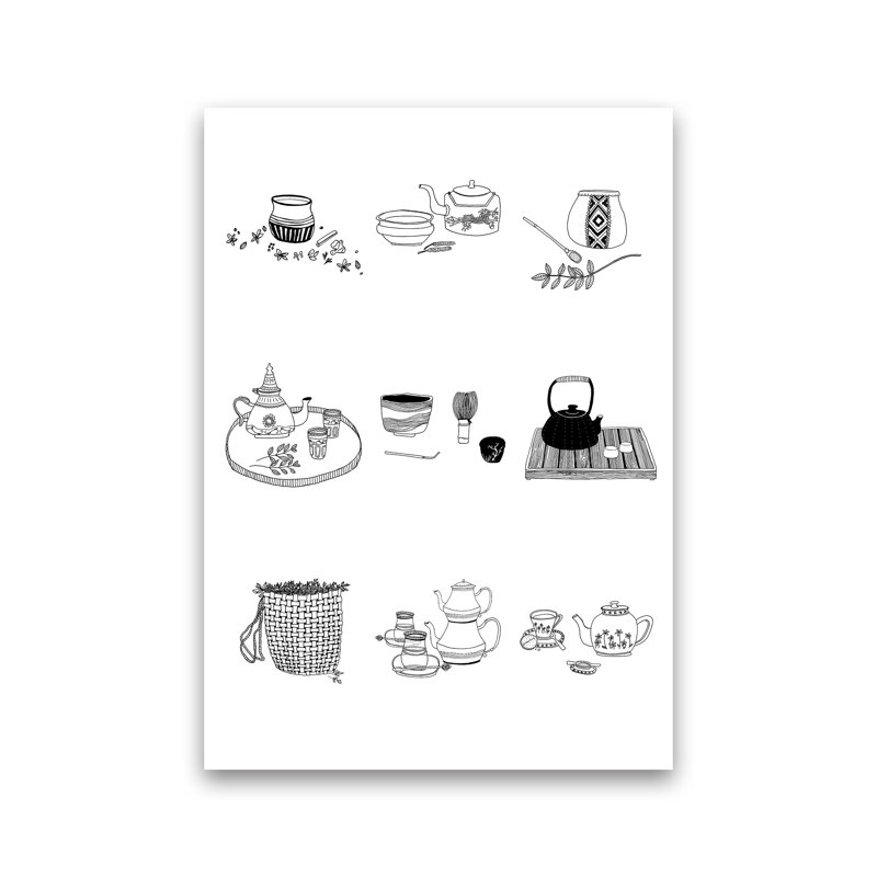 All Tea A3 1 Piece Wall Art, 30cm H x 21cm W x 1cm D, Unframed