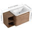 Meuble-lavabo mural avec lavabo et tablettes de rangement et 1 porte à fermeture en douceur, meuble-lavabo pour la maison, appartement