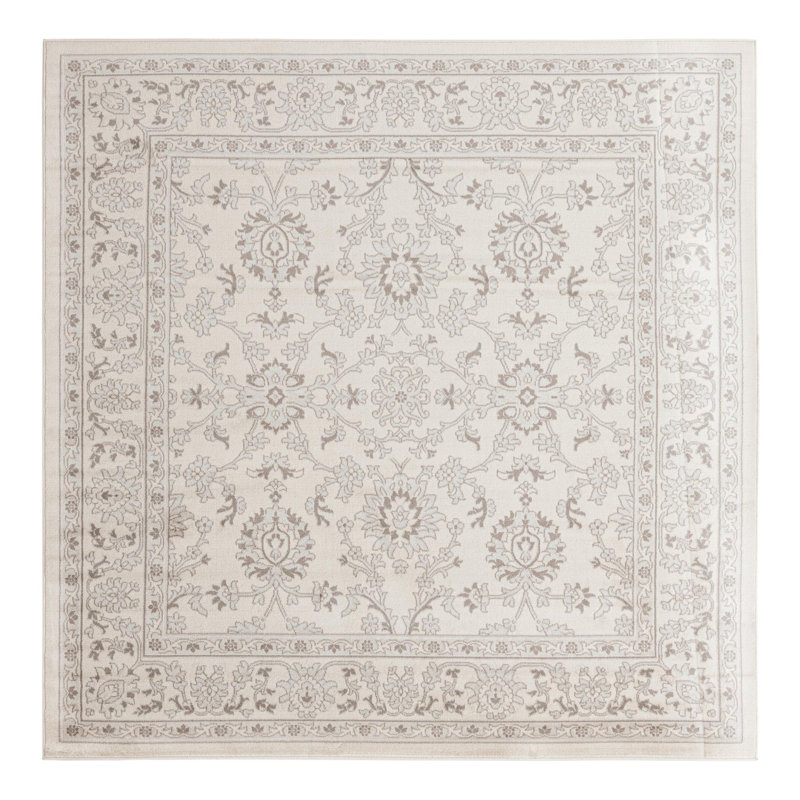 Floral Area Rug, Square 238.8cm