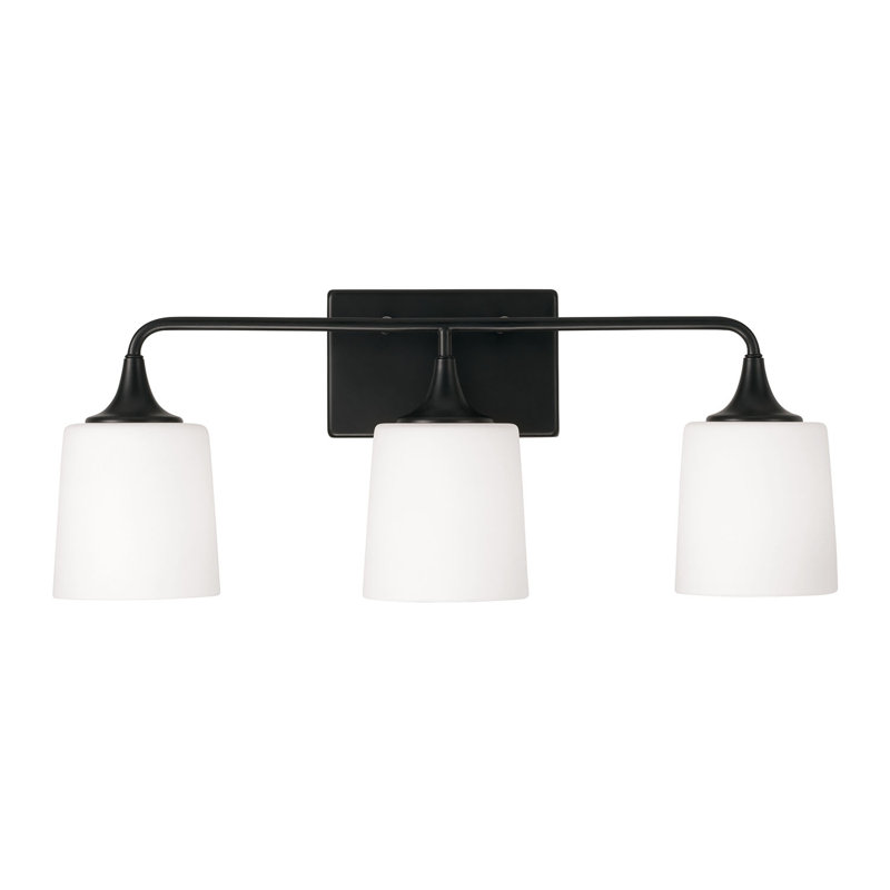 Pudsey 3 - Light Dimmable Vanity Light, Matte Black