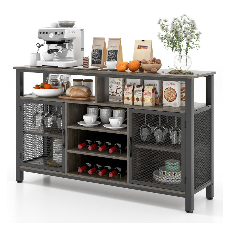Shalliyah 55'' Bar Cabinet, Gray