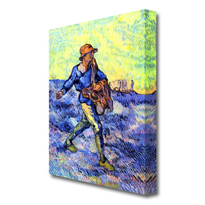 The Sower 1 by Vincent Van Gogh - Wrapped Canvas Painting