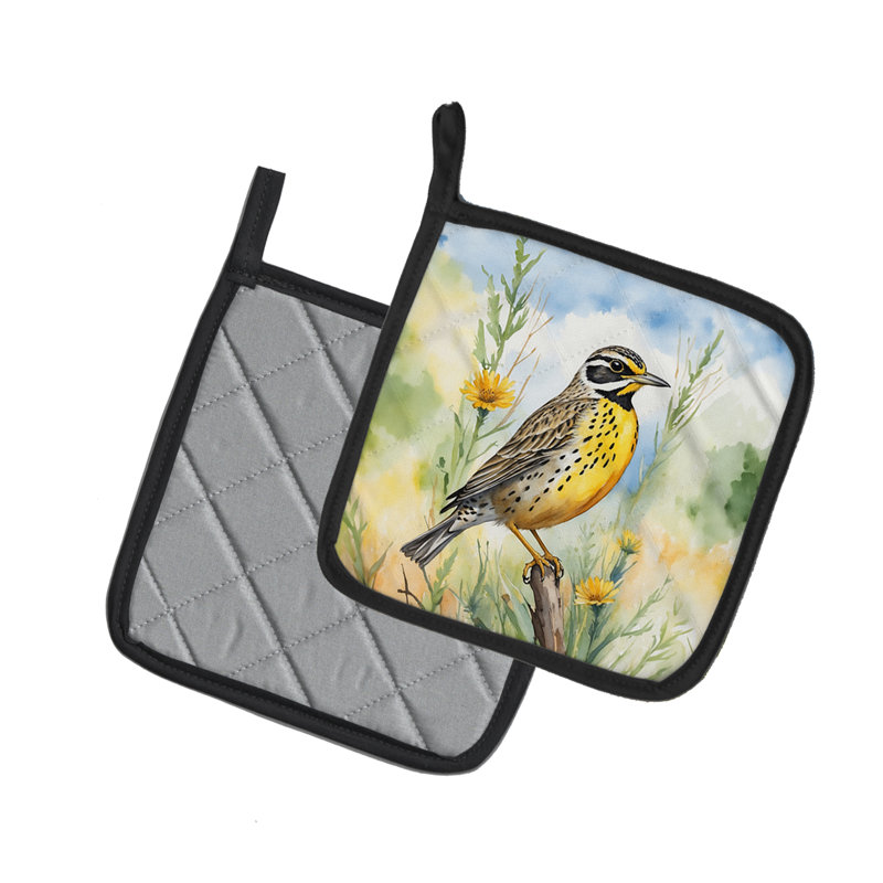 Paire de poignées North Dakota Western Meadowlark