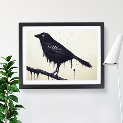 Crow Bird Splash Vol.3 - Single Picture Frame Painting