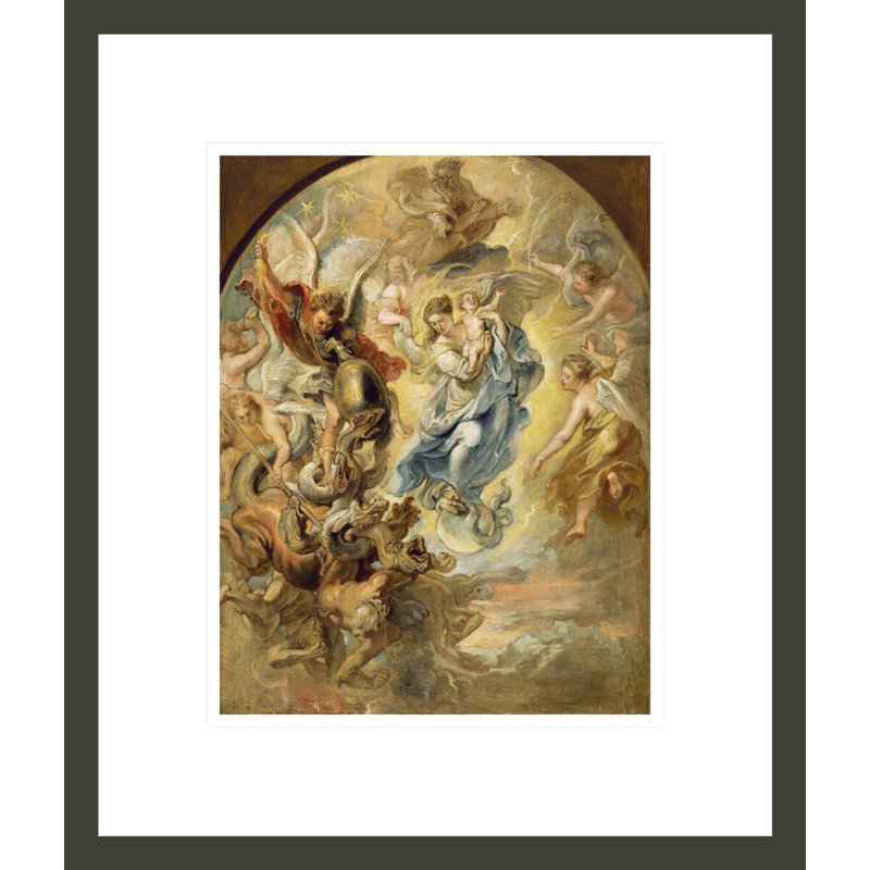 La Vierge, femme de l'Apocalypse par Peter Paul Rubens, impression giclée encadrée, 16,13 po H x 13,75 po L