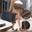 Ensemble 6 pièces de bagage, valise rigide en ABS avec roues pivotantes, verrou TSA, crochets latéraux, bagage à main léger et bagage à main