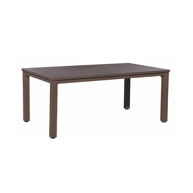 Ensemble de salle à manger rectangulaire en aluminium pour 6 personnes 70,79 po Ariz