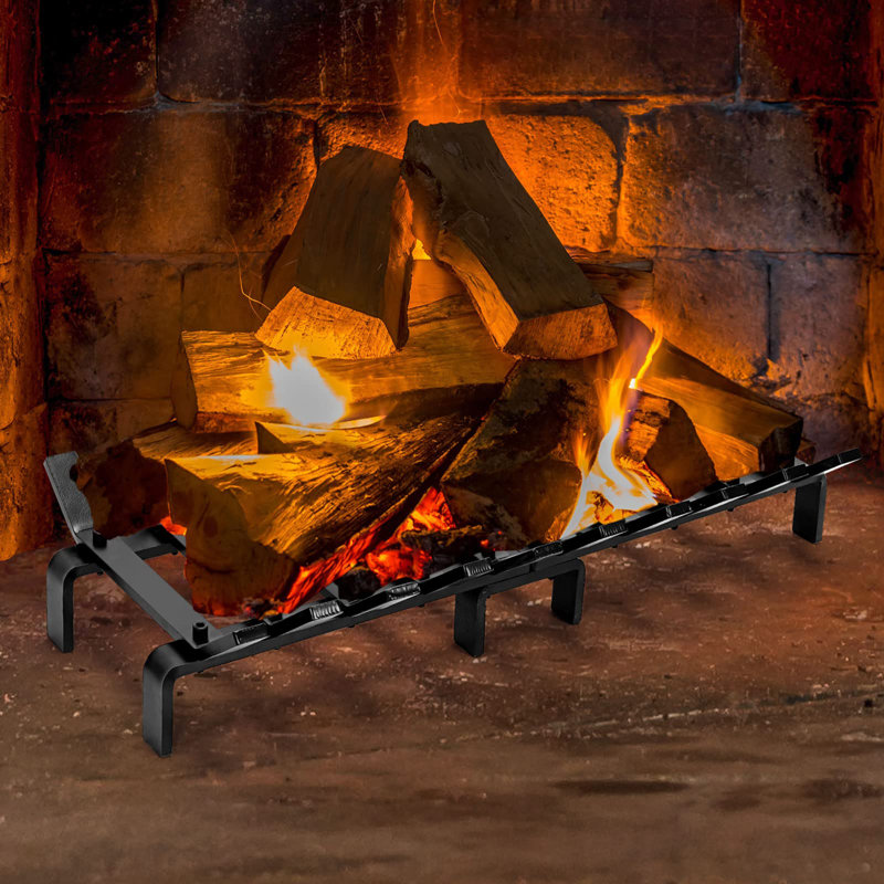 Fireplace Grate, 4" H x 24" W x 10" D