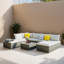 Ensemble de canapé modulaire en rotin pour l'extérieur 8 pièces 8 pièces pour jardin, cour et balcon-384850162
