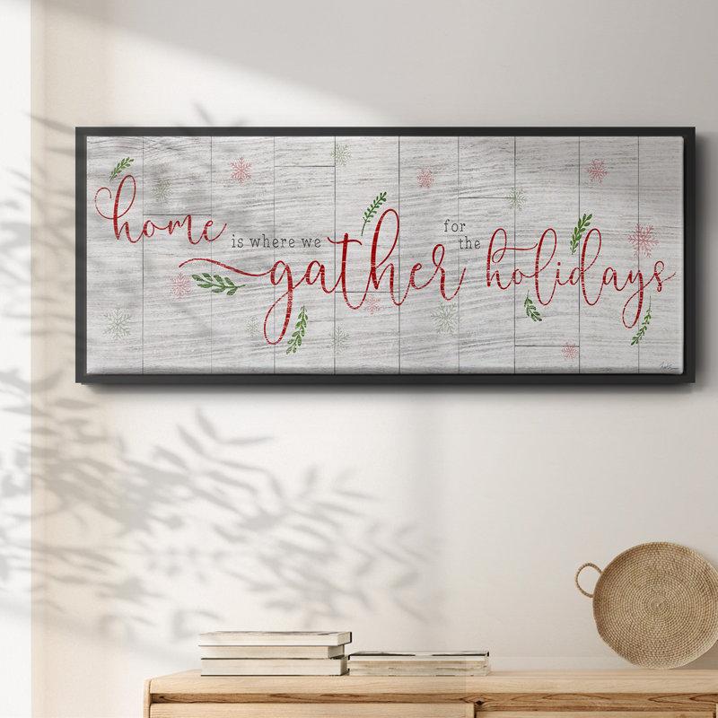 Holiday Gather - Toile encadrée, H 8 po x l 20 po