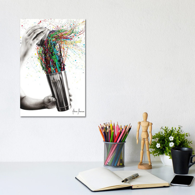 Shake It par Ashvin Harrison - impression d'art graphique, Aucun mat, Toile tendue, H 12 po x l 8 po x P 0,75 po