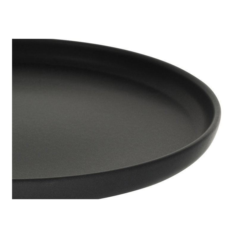 Uno 12 pcs. Stoneware Dinnerware, Black