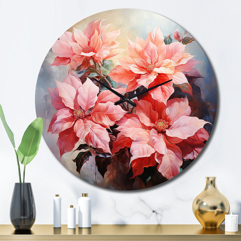 Ciacelli - Horloge murale florale, Grand