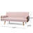 Mid-Century Modern Tufted Fabric Sofa