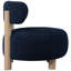 Fauteuil d'appoint rembourré à dossier demi-tonneau-2109522318