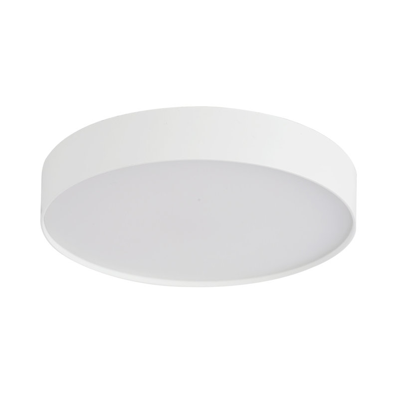 Rynn 5-in Black dimmable LED Flush Mount, White