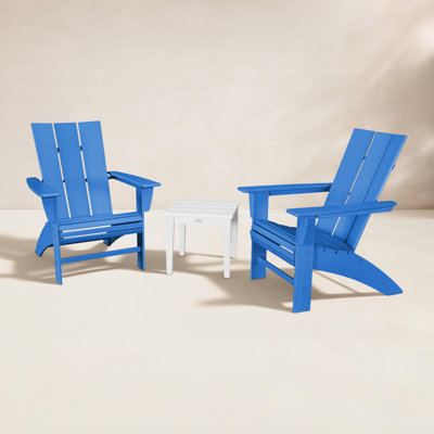 POLYWOOD® Modern Adirondack 2-Person Patio Seating Group