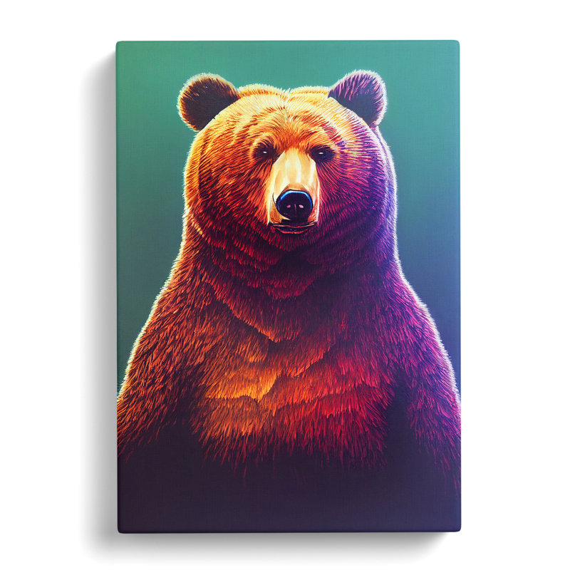 Grizzly Bear No.1 - Wrapped Canvas