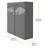 Kleopas 60'' Metal Portable Wardrobe
