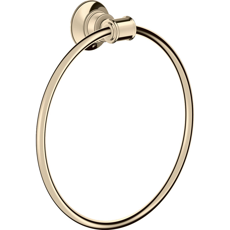 AXOR Montreux Wall Mounted Towel Ring, Polished Nickel