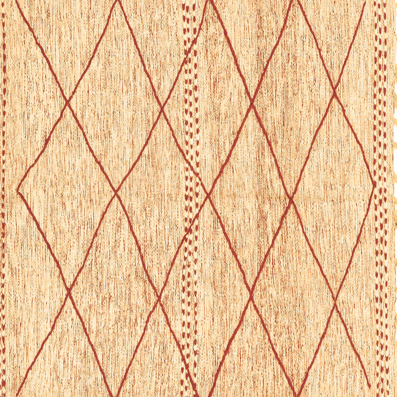 Tapis brun Abstract 3070, Carré 3 pi