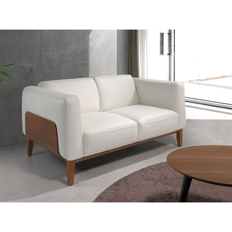  mink leather sofa, 92cm H x 159cm W x 77cm D, 2, White
