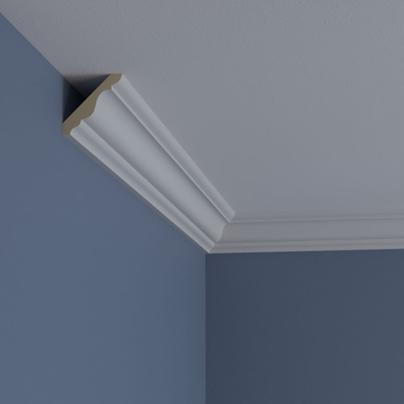 Classic White Polyurethane Crown Moulding 94.5"