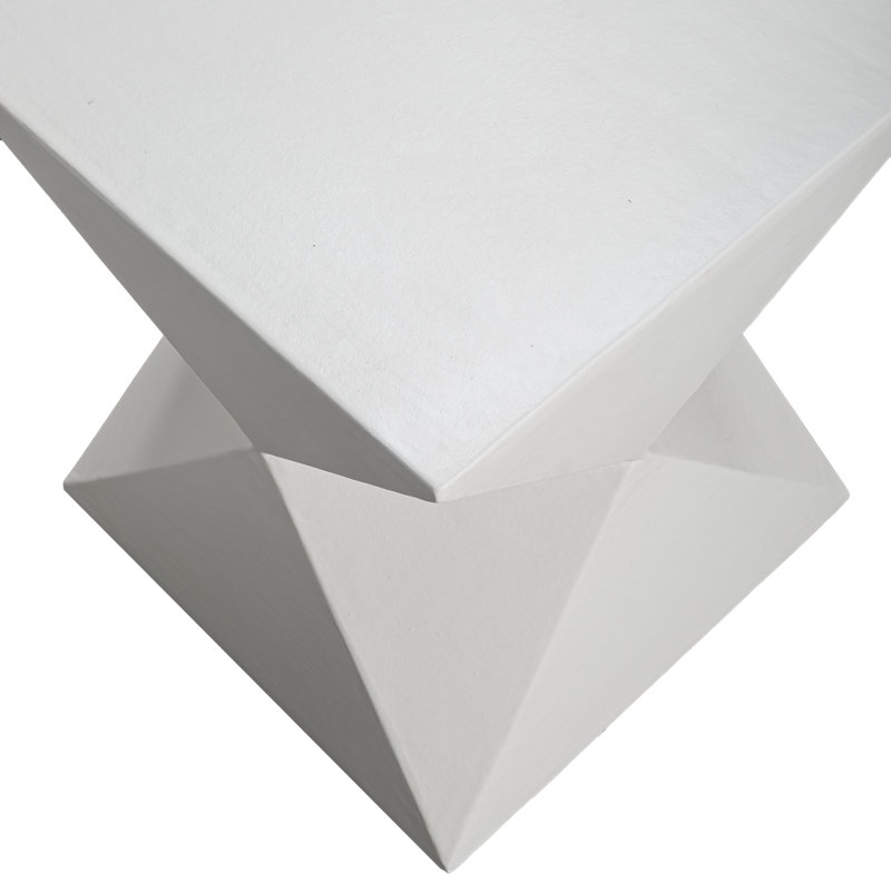 Table d'appoint multi-avions moulée à la main en plâtre lime