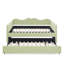 Lit de jour rembourré polyvalent en vichy 3 en 1 avec lit gigogne escamotable et poche de rangement latérale-838289481-838289483