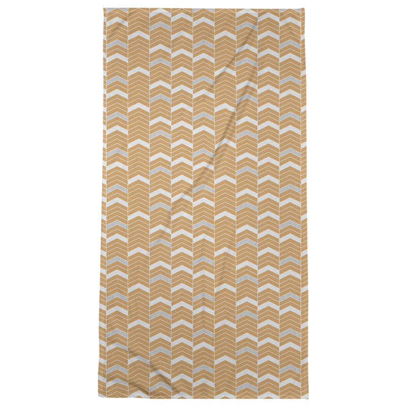 Stephenie Beach Towel, Light Orange/Light Gray