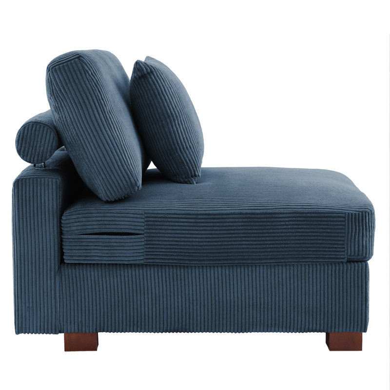 Upholstered Accent Chair, Navy