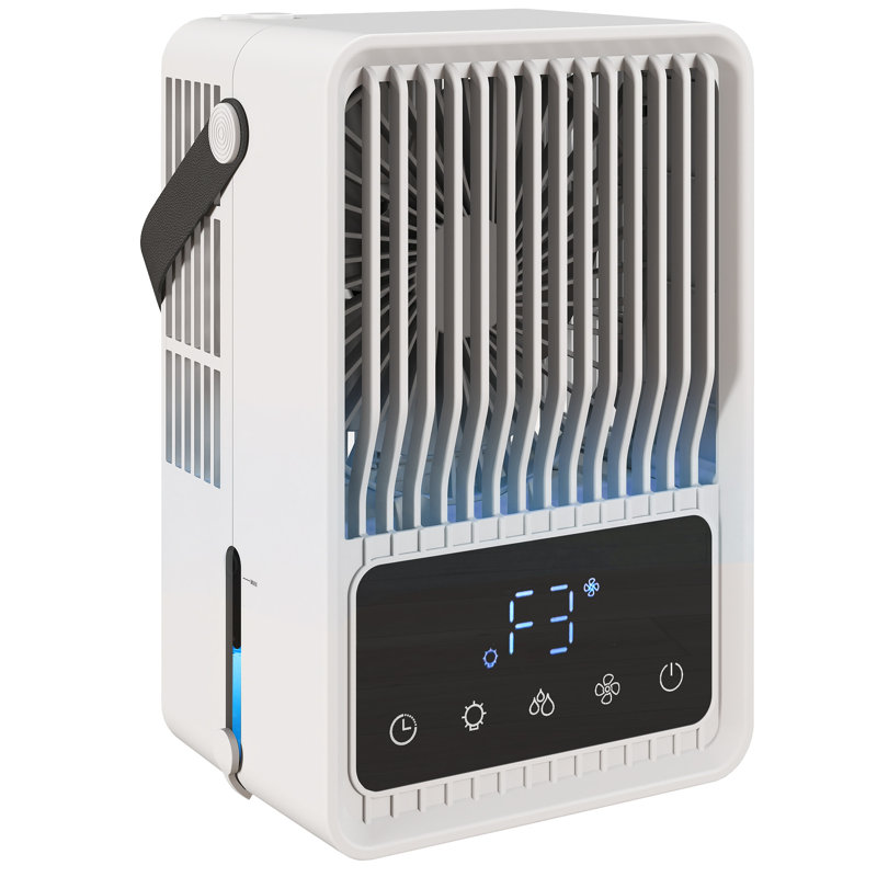 Desk Fan, White/Black