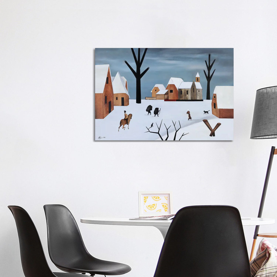 January Day by Alexander Trifonov - Wrapped Canvas Painting