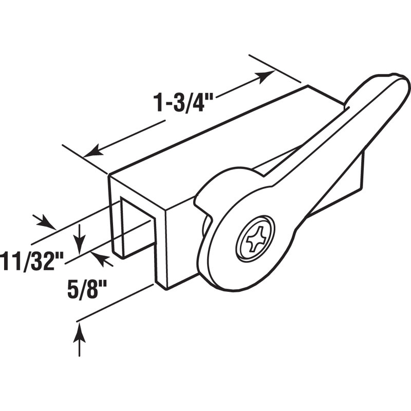 Prime-Line Extruded Aluminum, Cam Action Lock, Aluminum Finish (Single Pack)