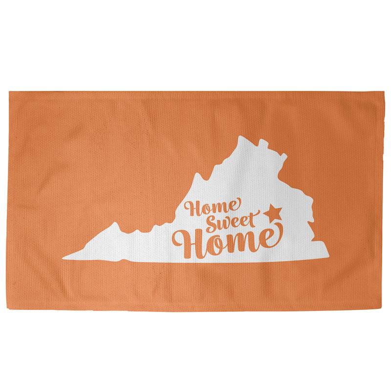 Tapis de maison orange doux Richmond, Rectangle 5 pi x 7 pi
