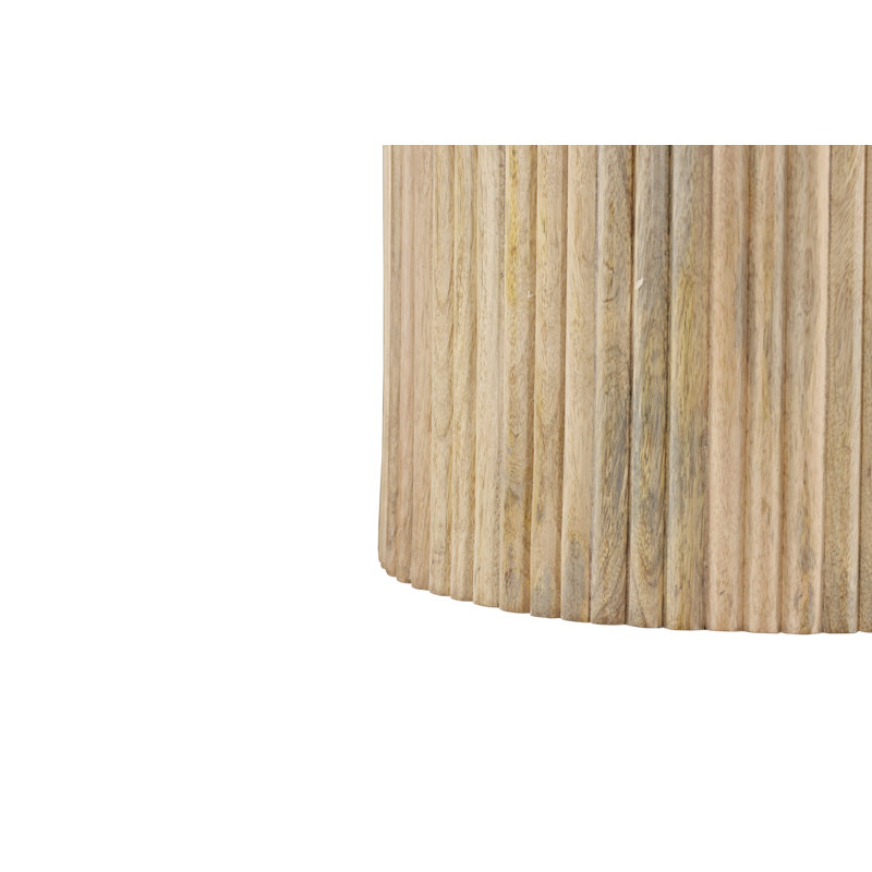 Marble and Mango Wood Accent Table