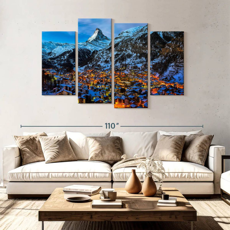 Nicci Matterhorn Behind Zermatt, 54" H x 84" W