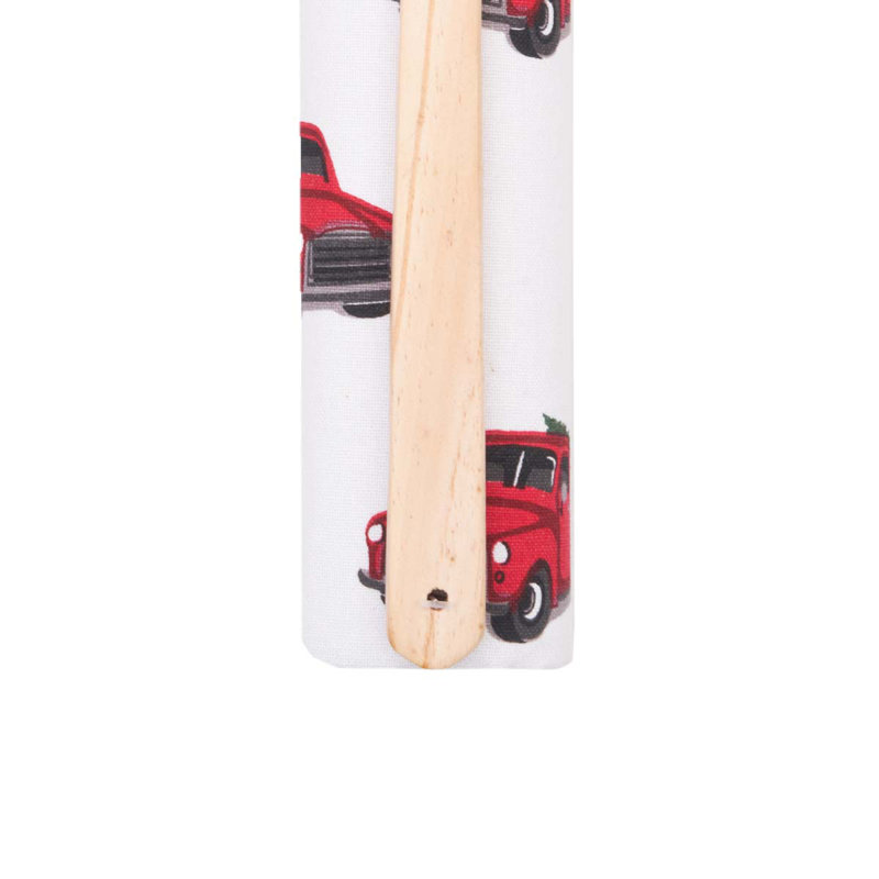 Red Christmas Truck Towel & Spoon Gift Bundle Set of 2