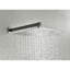 Pomme de douche à pluie murale 10 po - Laiton massif et acier inoxydable, temps de détente, autonettoyant, matériaux de couleur nickel brossé, douche confortable, apparence-124583740