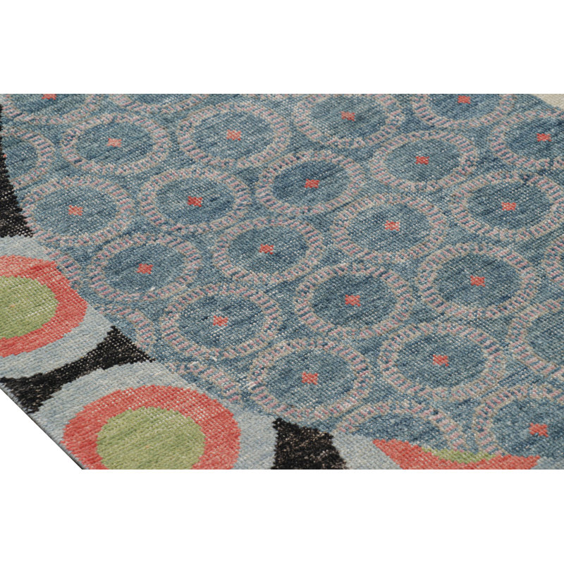 Rug & Kilim’S Modern Distressed Rug In Polychromatic Figural Pictorial