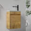 Meuble-lavabo flottant simple 16 po avec lavabo intégré Coinde-230344112