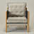 28.7'' W Top-grain Genuine Leather Accent Chair With Leather Strap Wrapped Arms-1010747441-1012755209