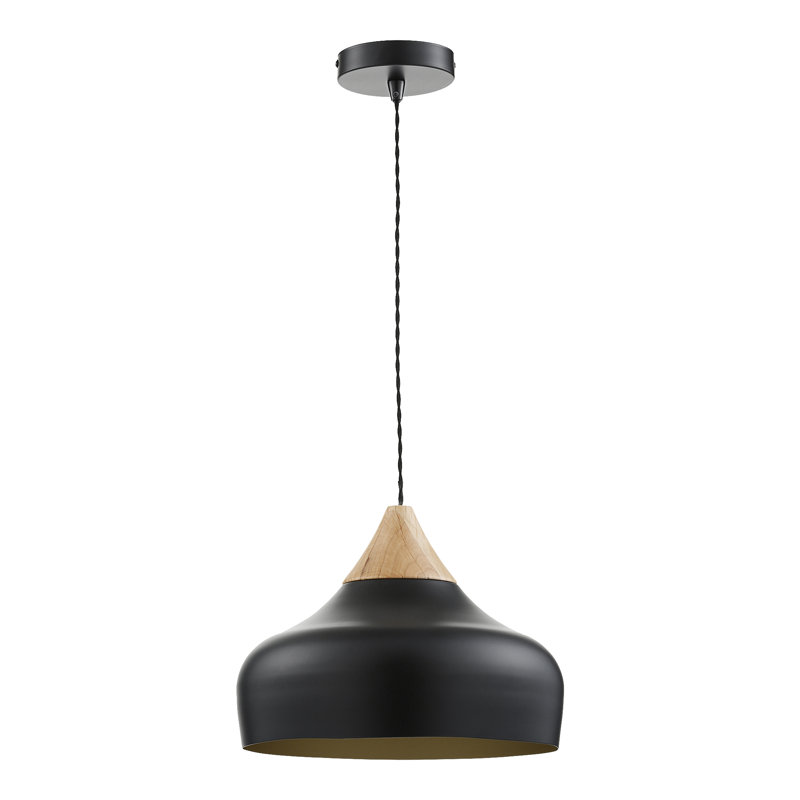 Nataly 1 - Light Dome Pendant, Black