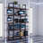 5-Tier Storage Bookcase, Industrial Style Open Bookshelf 72 Inches Tall, 47" Wide Freestanding Display Shelf